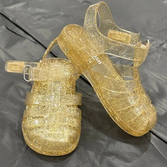 OshKosh B'gosh Glittery Gold Kids Sandals - Picture 5 of 6